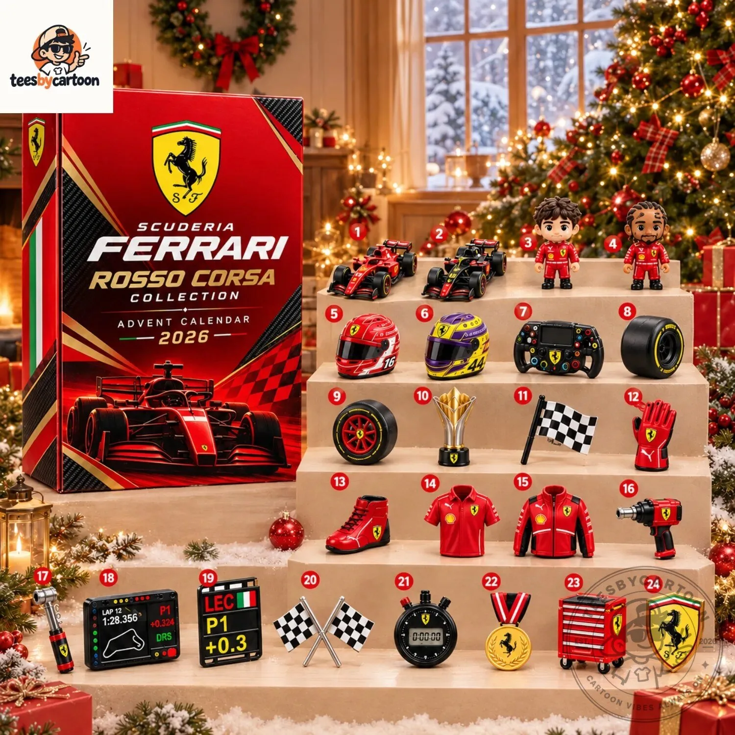 Scuderia Ferrari Rosso Corsa Collection 2026 Advent Calendar 3 Scuderia Ferrari Rosso Corsa Collection 2026 Advent Calendar